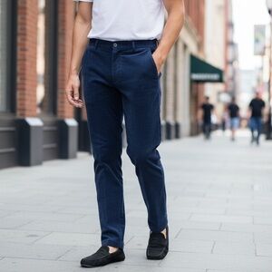 Navy blue corduroy pants